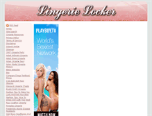 Tablet Screenshot of lingerielocker.com